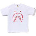 Bape ABC Pink Camo Shark White Tee