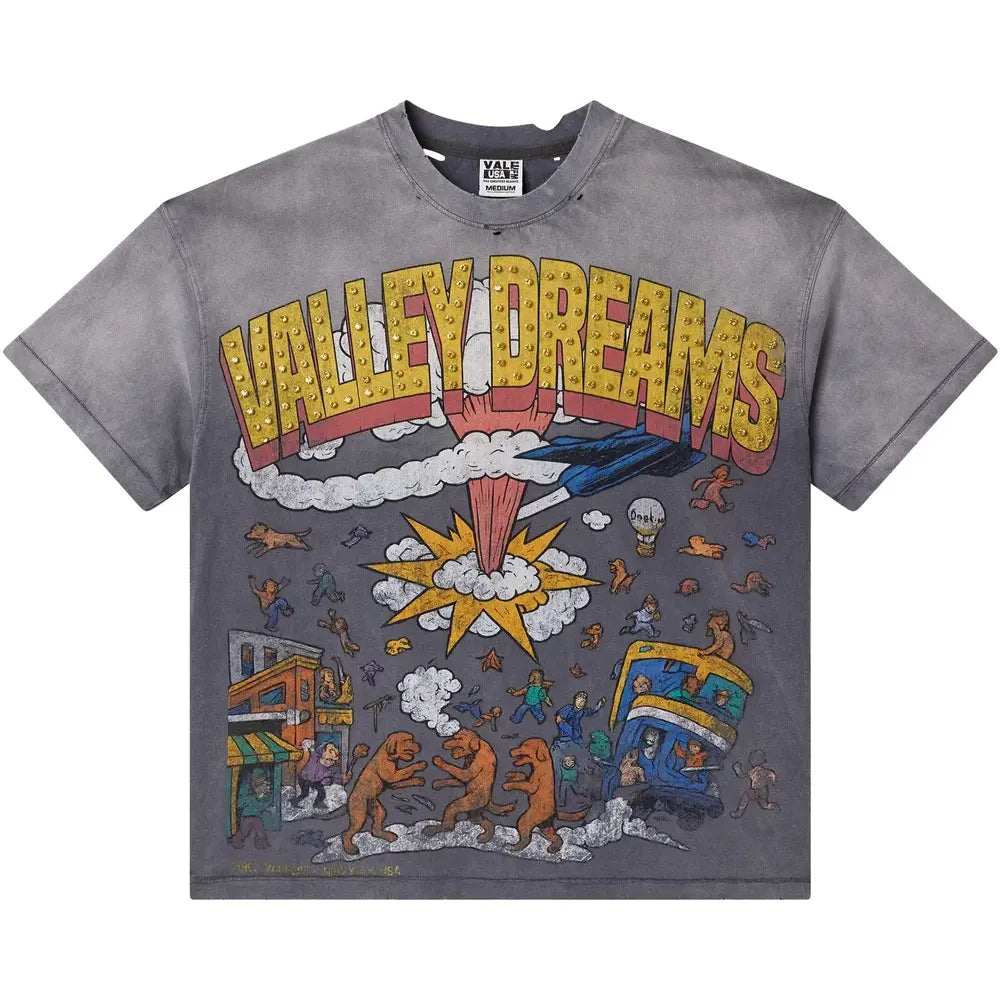 Vale Forever Faded Chaos Bling Tee