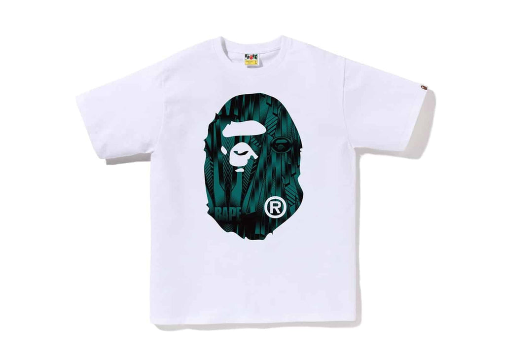 Bape Speed Racer Big Ape Head Tee White/Blue