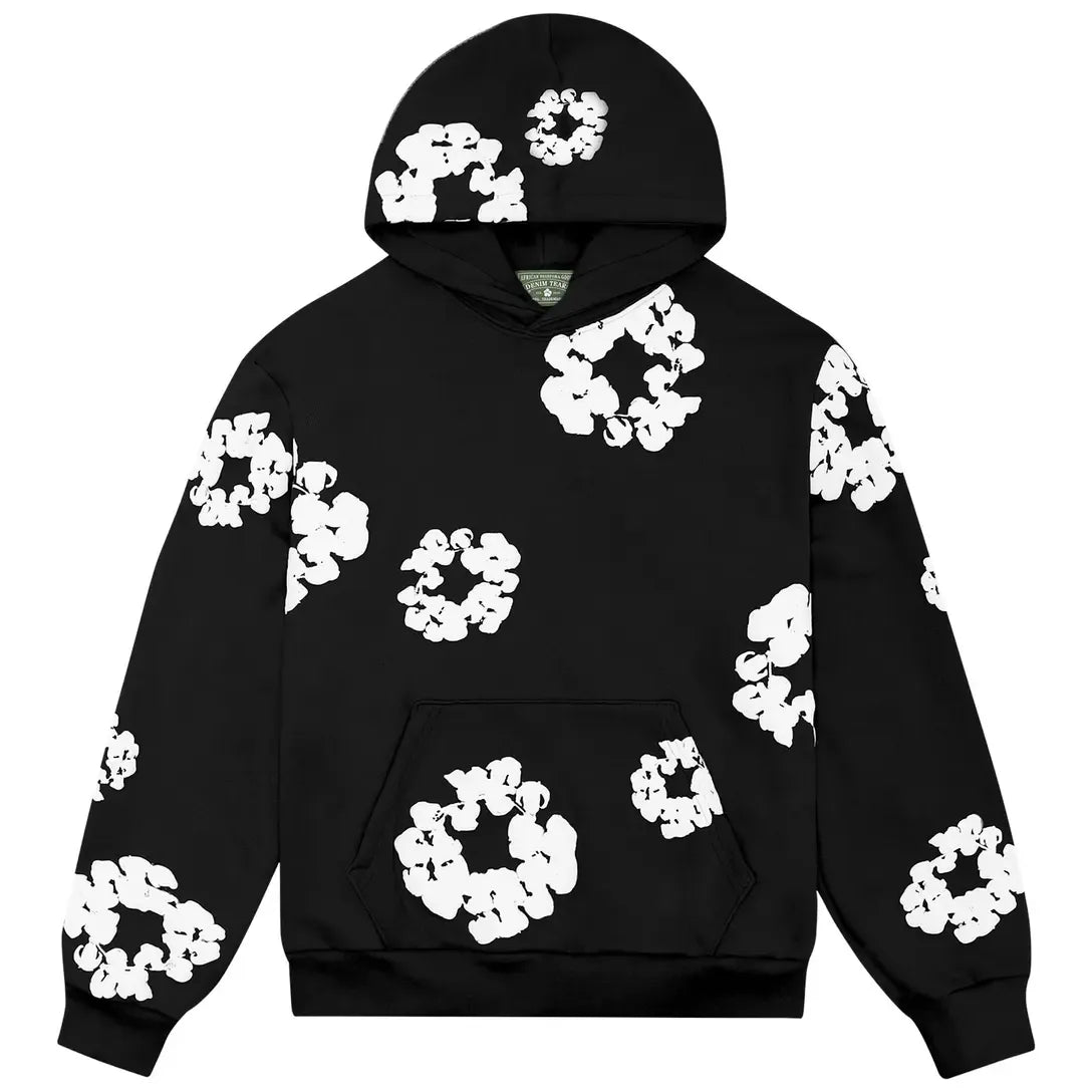 Denim Tears Cotton Wreath Hoodie 'Black'