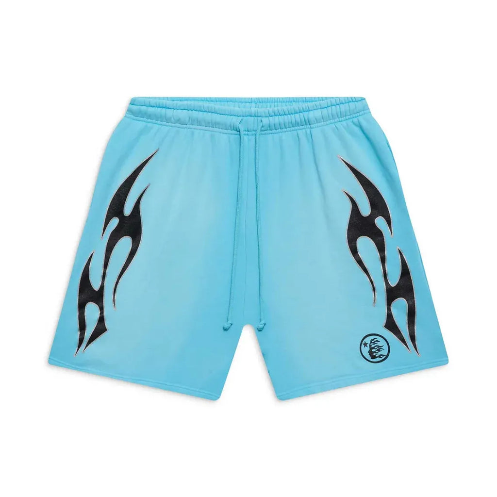 Hellstar Flame Blue Sweat Short