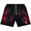 Hellstar Flame Black/Red Sweat Short
