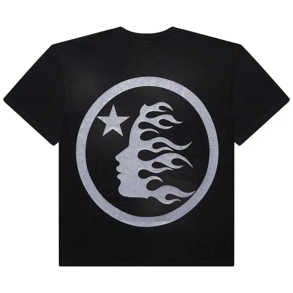 Hellstar Classic Glitter Logo Tee Black